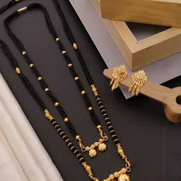 Bhanu diam Black Alloy Jewellery Set-image-0