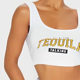 sollobell Print Cotton Tank Crop Top image 4