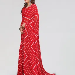 Moda Rapido Leheriya Poly Georgette Saree image 5