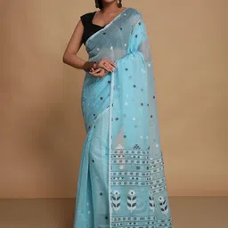 BENGAL HANDLOOM Women Woven Design Taant Saree-picture-20
