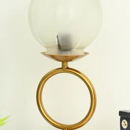 1ST TIME Grey Glass Cylinder Table Lamps image 3