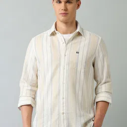 Arrow Sport Men Slim Fit Opaque Striped Casual Shirt-picture-42