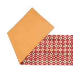 Fabindia Red & Green Printed Anti Skid Table Runner image 3