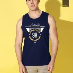 WOOSTRO Men Pack of 2 Typography Printed Round Neck Cotton Slim Fit Sports T-shirts-picture-26