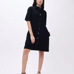 PUELLA Women Denim Shirt Dress-image-32