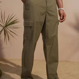 Highlander Men Elasticated Relaxed Cargo Soft Trousers image 4