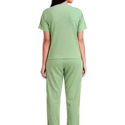 BOMBSHELL Striped Round Neck T-Shirt With Trousers Co-Ords image 5