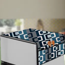 The Furnishing Tree Blue Plastic Refrigerator Cover-picture-34