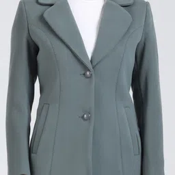 YOUNG CLUB CLASSIC Self Design Notched Lapel Overcoat image 5