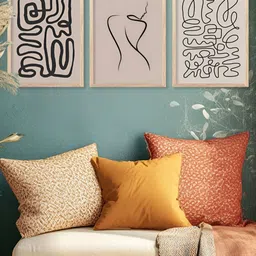 Kotart Brown & Black 3 Pieces Wooden Abstract Wall Arts image 3