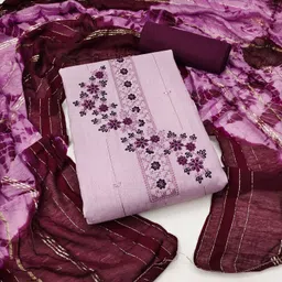 Maroosh Floral Embroidered Sequinned Unstitched Dress Material-picture-36