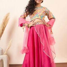 Stylo Bug Girls Ready to Wear Lehenga & Blouse With Dupatta-picture-16