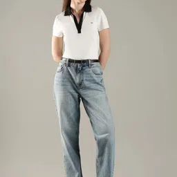 Tommy Hilfiger Women Regular Fit Mid-Rise Heavy Fade Mid-Wash Jeans-image-5