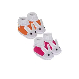NESKA MODA Kids Set of 2 Cotton Rabbit Face Booties-picture-28