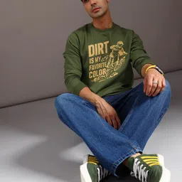 LIMEROAD Men Printed Sweatshirt image 4