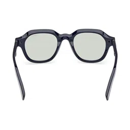 Ermenegildo Zegna Men Grey Lens & Blue Browline Sunglasses with UV Protected image 3