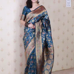 ELITE WEAVES Woven Design Zari Banarasi Saree-picture-18