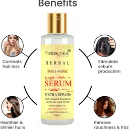 DRONTIKA Set Of 2 Extra Repair Hair Serum With Almond Oil - 200 ml Each image 3