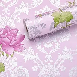 laveinta Vinyl Decorative Pink Wallpaper-picture-40