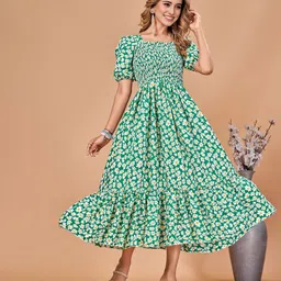 CORSICA Floral Printed Fit & Flare Dress-picture-20