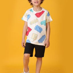 Anthrilo Boys Printed T-Shirt & Shorts Clothing Set-picture-29
