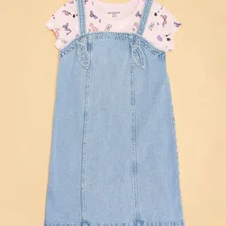 Pantaloons Junior Girls Pinafore Dress image 5