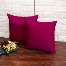 RoyalDeco Magenta Set of 2 Square Cushion Covers image 4