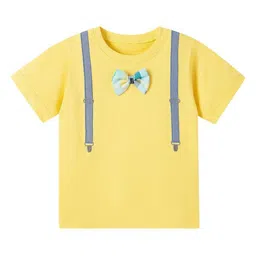 StyleCast x Revolte Boys Bow Round Neck Cotton Regular Fit T-shirt-picture-12