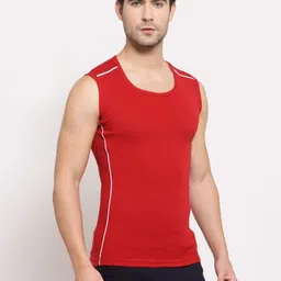 MACHO Pack Of 2 Assorted Super Combed Cotton Gym Vests image 2