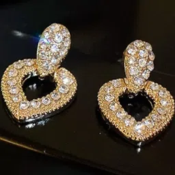 AKISON JEWELS Heart Shaped Drop Earrings-image-63