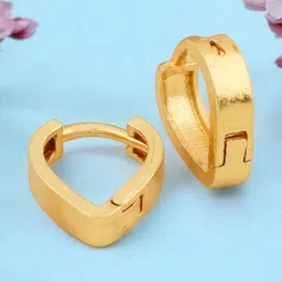 SHREE KRISHNA SHOPPING Unisex Gold-Plated Brass Earrings image 1