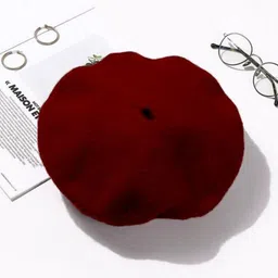 TIPY TIPY TAP Unisex Solid Beret Hat-picture-46