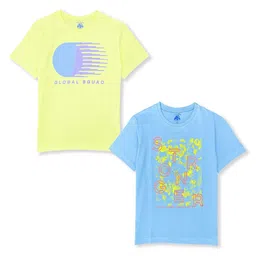 YUV Boys Pack of 2 Graphic Printed Round Neck T-shirt-picture-35