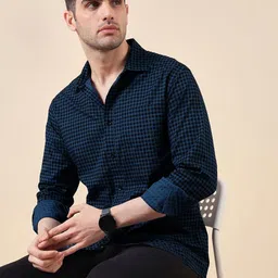 URBAN SCOTTISH Men Gingham Checks Checked Casual Shirt-picture-22