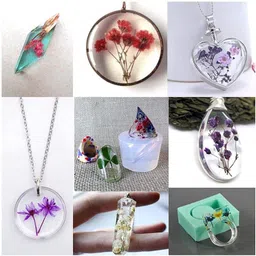 ktrading 2 Pack Multicolour Natural Dried Flowers Mixed for Art & Craft Resin Jewelry image 4