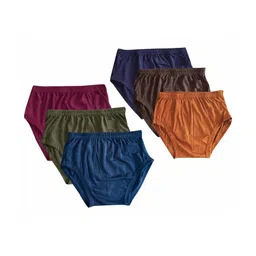 DRAKO Pack of 6 Cotton Mid-Rise Basic Briefs-picture-45