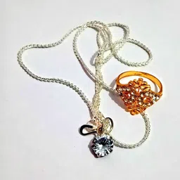 Nawab Collection Silver-Plated Sterling Silver Pendants with Chains-image-96