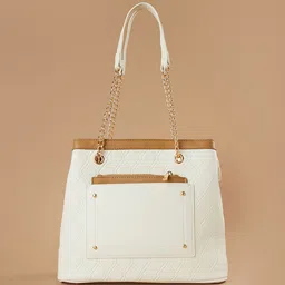 Ginger by Lifestyle PU Structured Shoulder Bag with Quilted image 5