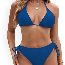 simna chikan NVYARI Halter-Neck Swim Bikini Set-picture-11