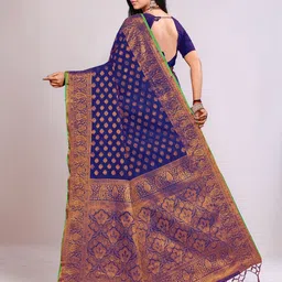 Anouk Rustic Ethnic Motifs Woven Design Banarasi Saree image 2