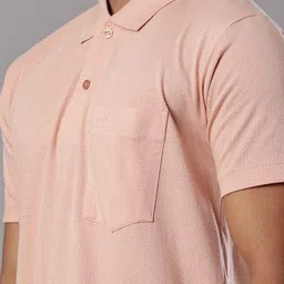 V-Mart Self Design Polo Collar Pockets T-shirt image 5