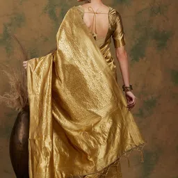 SHADOW & SAINING Woven Design Zari Banarasi Saree image 3