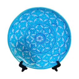 Om Craft Villa Blue & White Printed Ceramic Wall Plates Decor-picture-54