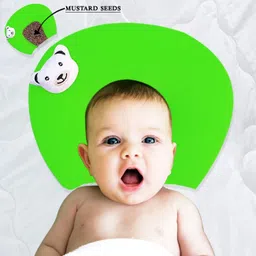 evk Mustard Seeds, Cotton Baby Pillow Pack of 2 Solid image 2