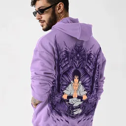 Crazymonk Men Printed Hooded Pullover Sweatshirt-picture-33