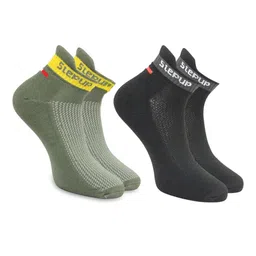 BAESD Men Pack Of 2 Patterned Ankle-Length Socks-picture-10