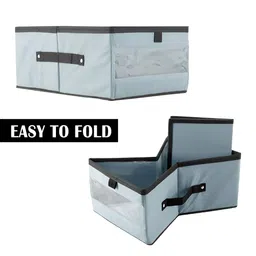 Aura Grey & Black 3 Pieces Foldable Storage Box Organisers image 4