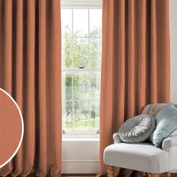Myntra Elegant Homes Rust 2 Pieces Self Design Black Out Long Door Curtains (9 Feet)-picture-49