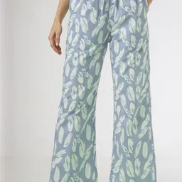CORSICA Women Relaxed Straight Leg Abstract Printed Cotton Trouser-image-6