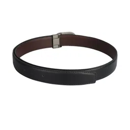 Roadster Black Reversible Artificial Leather Belt with Pin Buckle image 4
